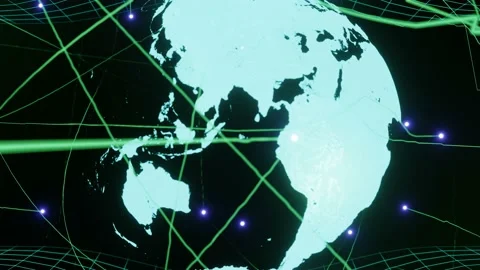 Planet Earth. Technology. Communication concept. Background. Stock Footage 228321316