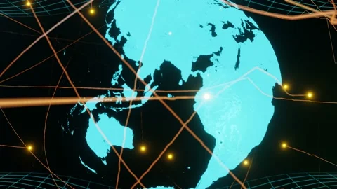Planet Earth. Technology. Communication concept. Background. Stock Footage 228321324