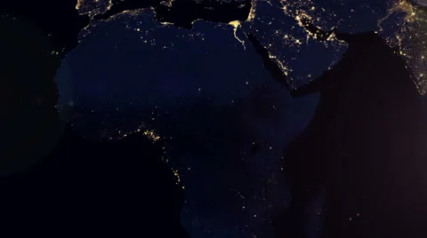 Planet Earth Time-lapse Zoom into North West Africa Stock Footage 62054752