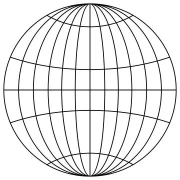 Planet earth vector Symbol. Globe Silhouette. Isolated background Stock Illustration