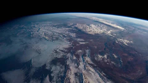 Planet Earth view from outer space. Elements of this video furnished by Stock Footage 228186425