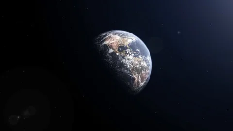 Planet Earth, view from space. 3d 4K animation of terrestrial globe. Video stock 127605908