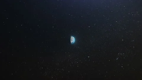 Planet Earth view from space, countries borders highlighted, loop able Stock Footage 167690232