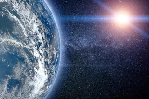Planet Earth, view from space (Elements of this image furnished by NASA) Stock Photos