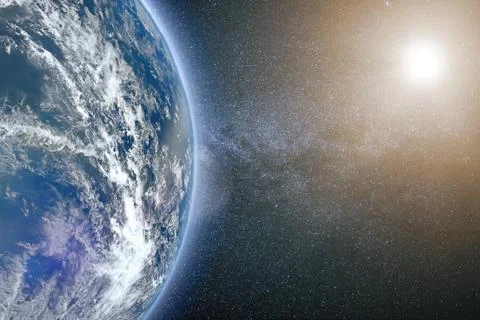 Planet Earth, view from space (Elements of this image furnished by NASA) 스톡 사진