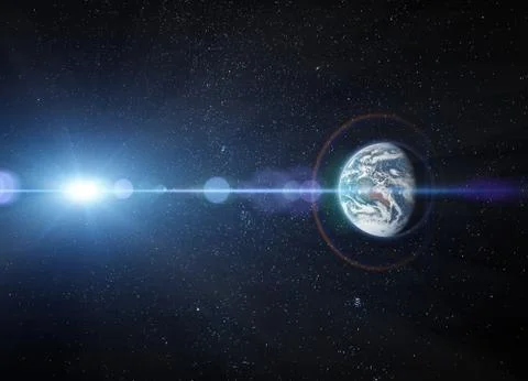 Planet Earth, view from space (Elements of this image furnished by NASA) 스톡 사진