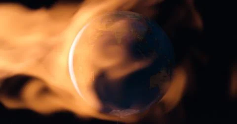 Planet Earth warming up concept 写真素材
