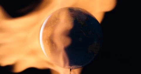 Planet Earth warming up concept Stockfoto's