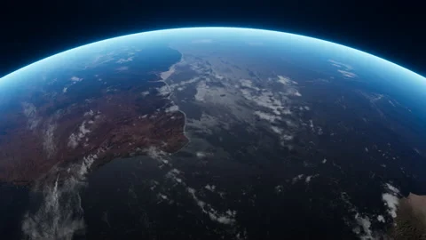 Planet Earth while flying over North Atlantic Ocean Stock Footage 149655506