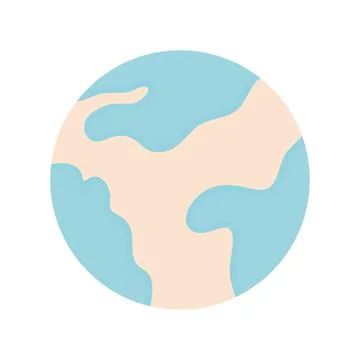 Planet earth on a white background Illustrazione stock