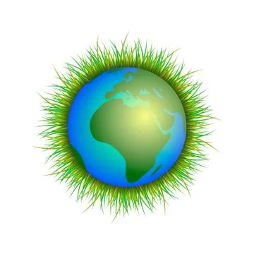Planet Earth on white background vector illustration Stock Illustration