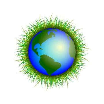 Planet Earth on white background vector illustration Stock Illustration