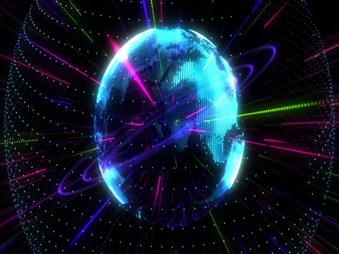 Planet earth zoom animation 動画素材 72678795