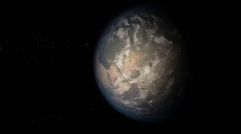 The  planet Earth's moving atmosphere, view from outer space Stock-Footage 47226196