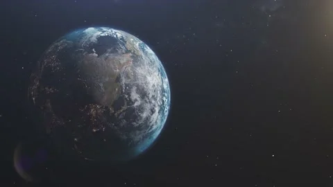 Planet Eart.Realistic planet Earth high resolution.  Video stock 175779640