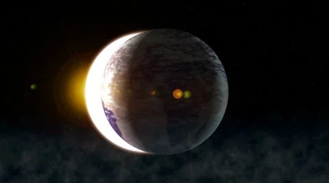 Planet eclipse 스톡 동영상 8511774