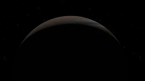 Planet Eclipsed by Night From Outer Space 動画素材 208760749