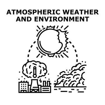 Planet experiencing climate change and environmental degradation Stock Illustration