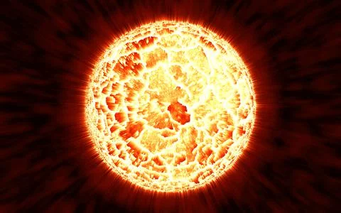 Planet Explode in Space, Seamless Graphics Stockillustratie