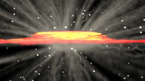 Planet Exploding in Space Stock Footage 24866070