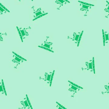 Planet exploration space exploration glyph vector seamless pattern Stock Illustration