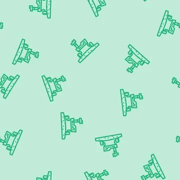 Planet exploration space exploration line vector seamless pattern 스톡 일러스트