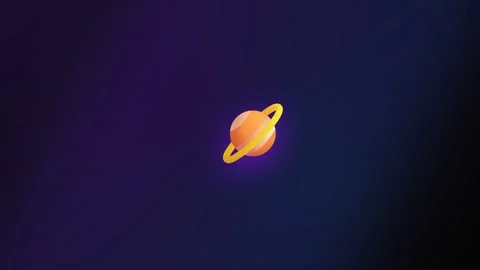 Planet floats in deep space surrounded by dark background Stock-Footage 345098922