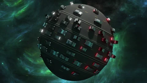 Planet Full Of Cars Stock Footage 147243166