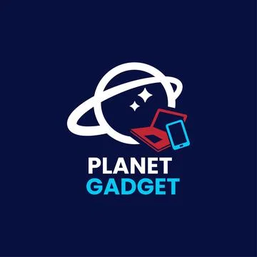 Planet Gadget Logo Stock Illustration