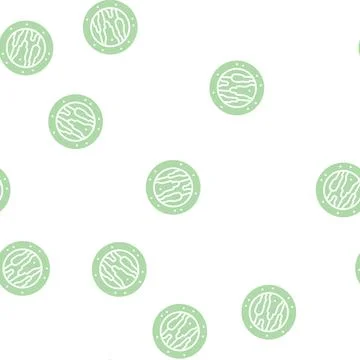 Planet galaxy glyph seamless pattern Stock Illustration