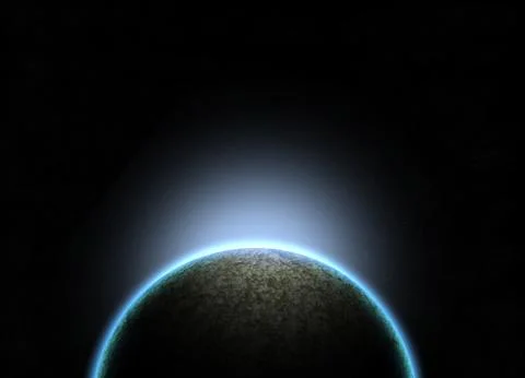 Planet with galaxy Stockillustratie