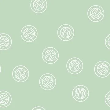 Planet galaxy line seamless pattern Stock Illustration