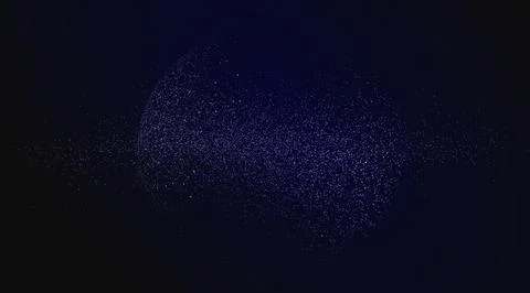 Planet graphics composed of countless particles, vector illustration. Stock Illustration