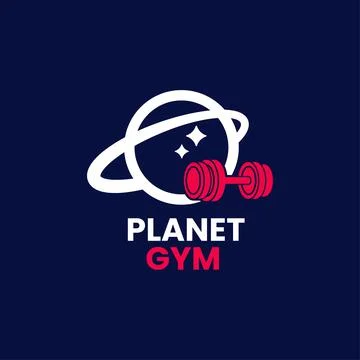 Planet Gym Logo Stock Illustration