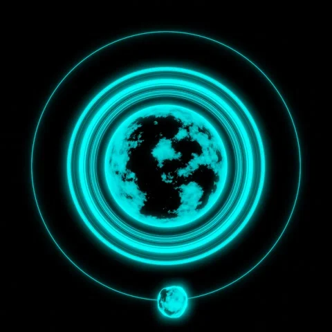 Planet Hologram Video stock 296674832