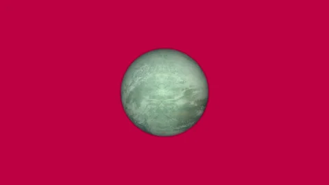 Planet icon animated video Stock Footage 294403556