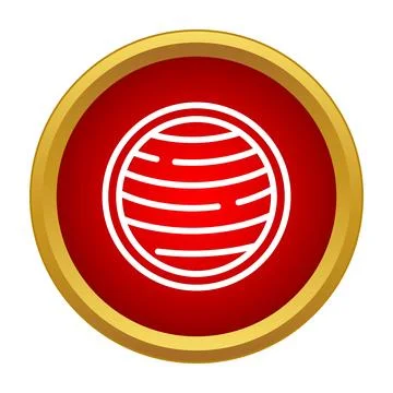 Planet icon demonstrating global communication and connection Stock Illustration