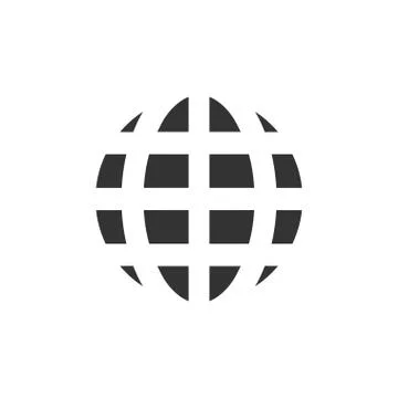 Planet icon flat Stock Illustration