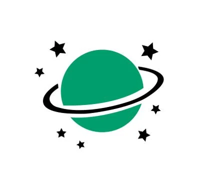 Planet icon Illustrazione stock