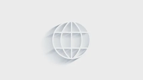 Planet icon isolated on white background. Accounting symbol. Business, education Stock Footage 151528152