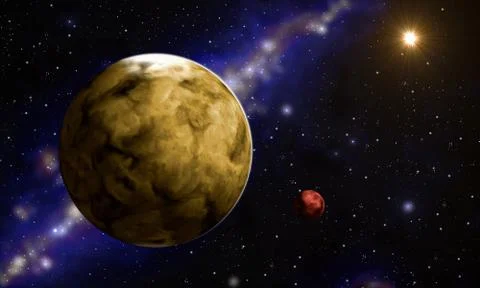 Planet Illustrazione stock
