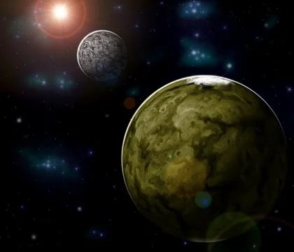 Planet Illustrazione stock