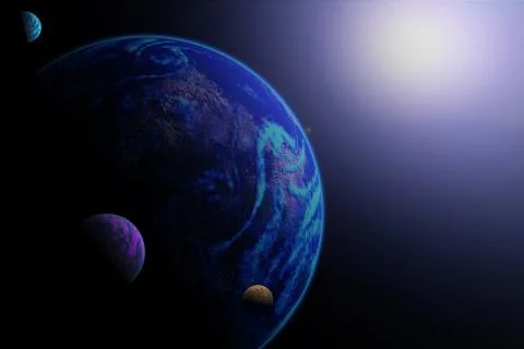 Planet illustration Stock Illustration