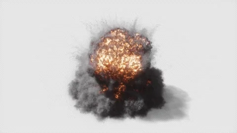 Planet Impact 01 Aerial VFX Element Stock Footage 267953643