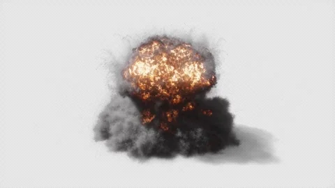 Planet Impact 01 Drone VFX Element Stock Footage 267960735