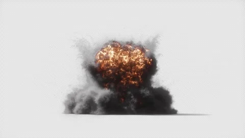 Planet Impact 01 Ground VFX Element Stock Footage 267960460