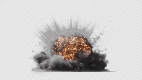 Planet Impact 02 Ground VFX Element Stock Footage 268842873