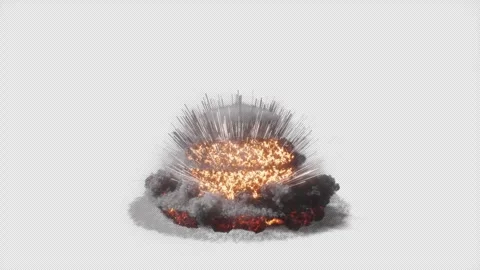Planet Impact 02 Raised VFX Element Stock Footage 268845651