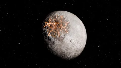 A planet Implodes in the Space Stockbeeldmateriaal 276411635
