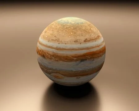 Planet jupiter blank Stock Illustration